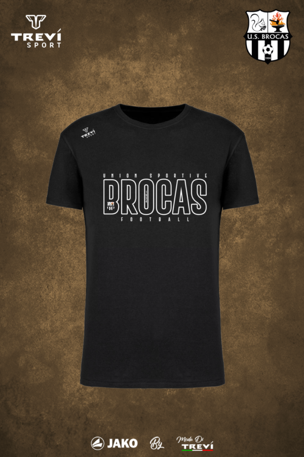 Tshirt-coton-Noir-US-BROCAS