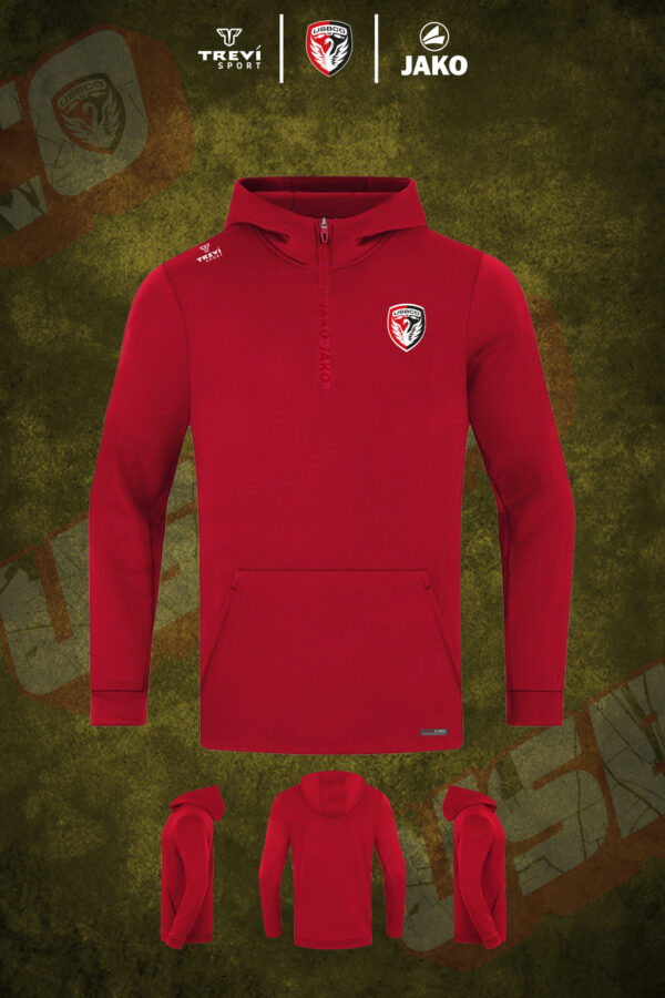 Sweat Zip à capuche Pro Casual Rouge 25/26 USBCO