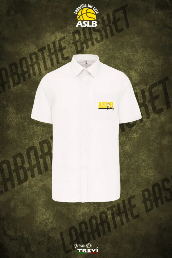 Chemise polycoton blanche ASLB 25/26