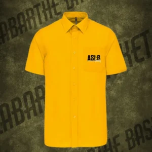 Chemise polycoton jaune ASLB 25/26