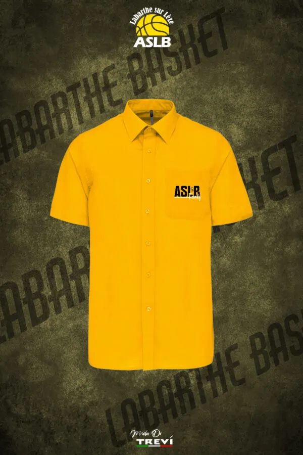 Chemise polycoton jaune ASLB 25/26