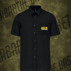 Chemise polycoton noire ASLB 25/26