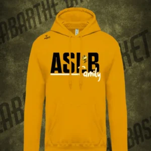 Sweat à capuche coton jaune ASLB 25/26