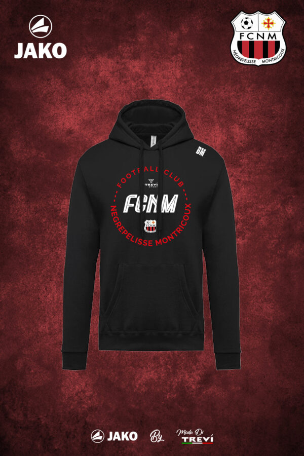 Sweat à capuche Noir FCNM - 25/26