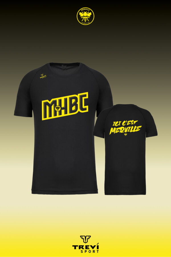 T-shirt coton bio Noir MHBC - 25/26