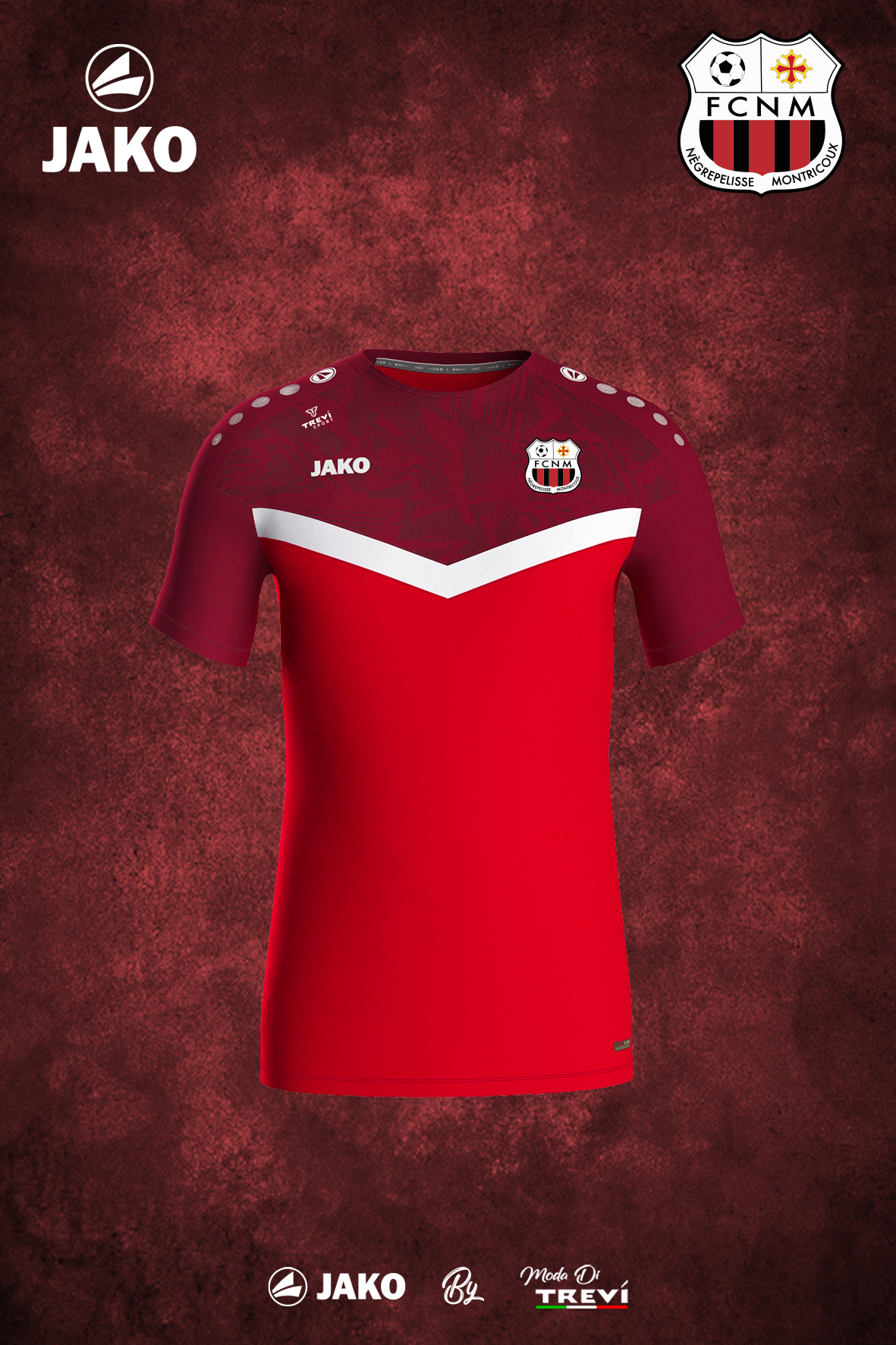 T-shirt Iconic Rouge FCNM - 25/26