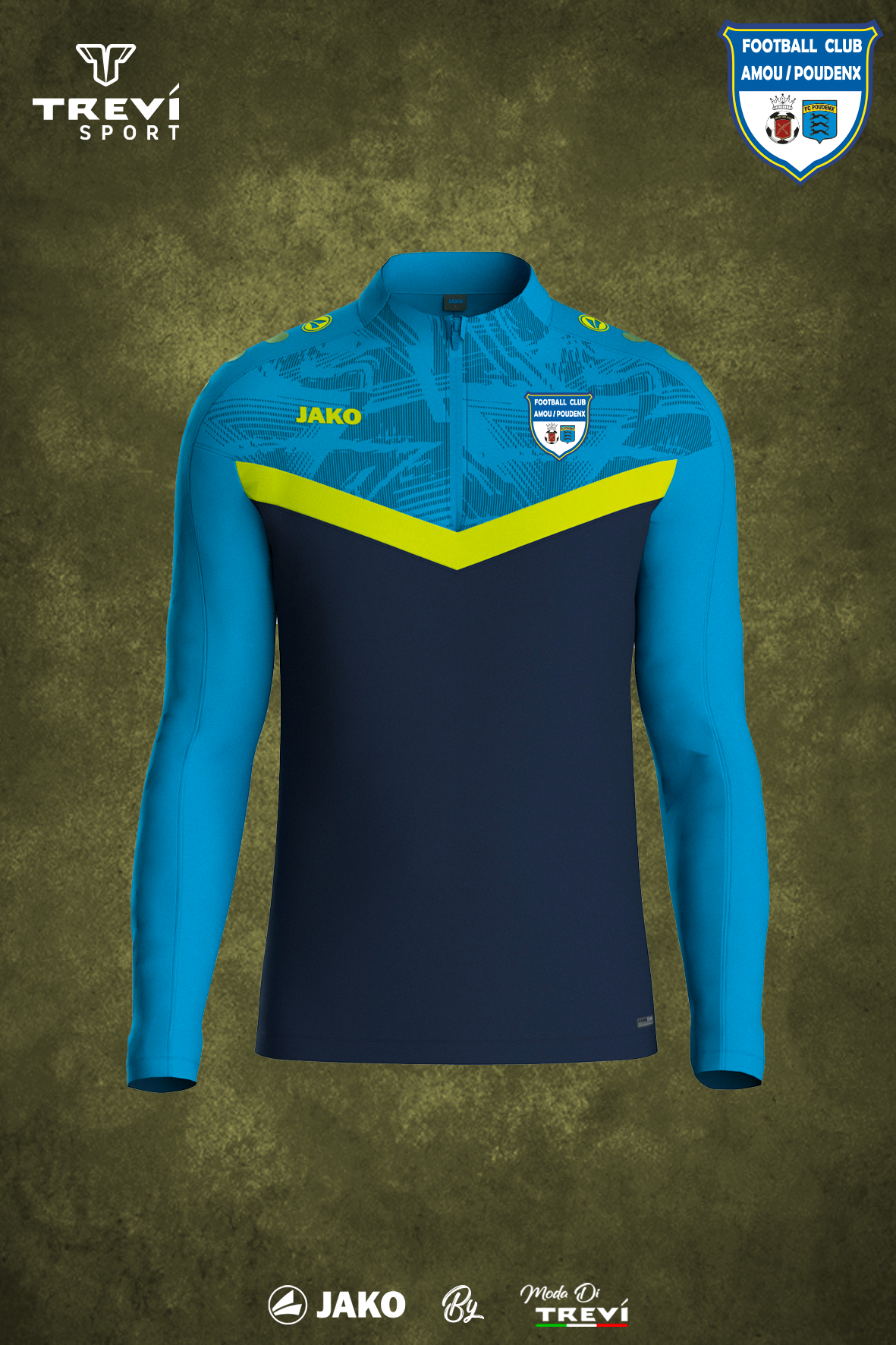 Sweat 1/4 Zip Iconic Amou/Poudenx - 25/26