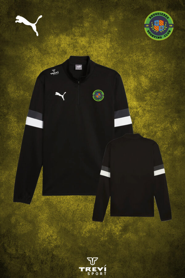 Sweat 1/4 Zip TeamRise Noir BSC  - 25/26