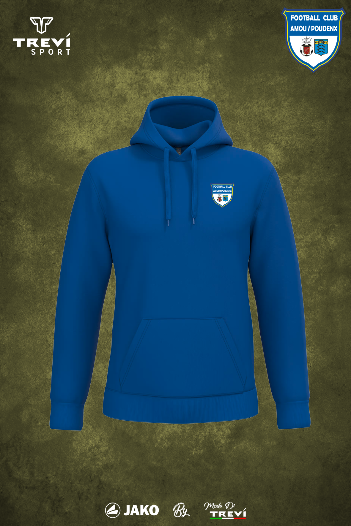 Sweat-shirt capuche homme Amou/Poudenx - 25/26