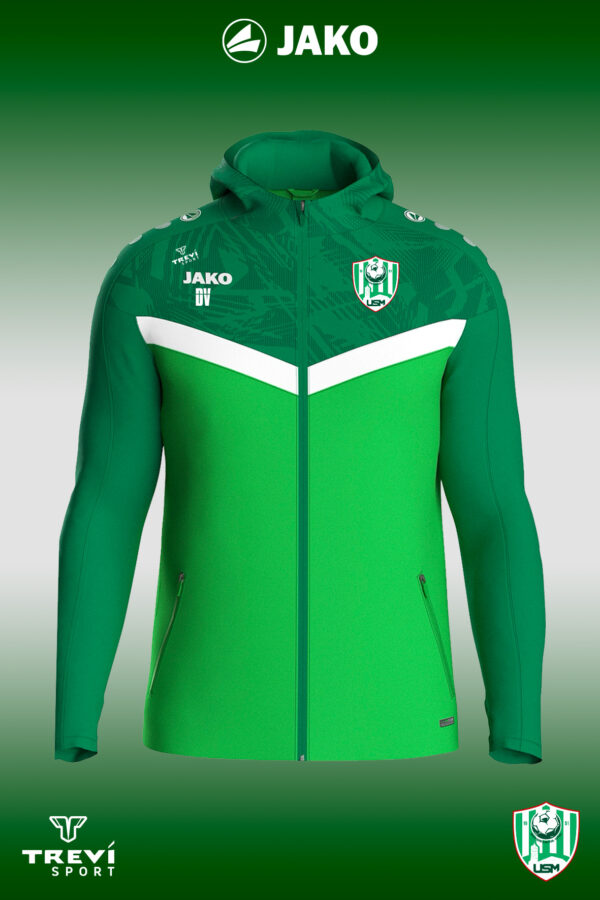 Veste capuche ICONIC verte Mas azil - 25/26