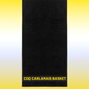 Serviette coton 50x100cm Noir CCBB