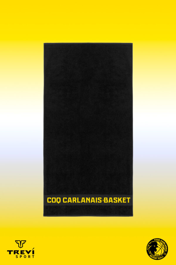 Serviette coton 50x100cm Noir CCBB