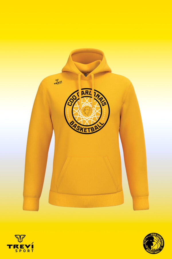Sweat capuche coton Jaune CCBB -25/26