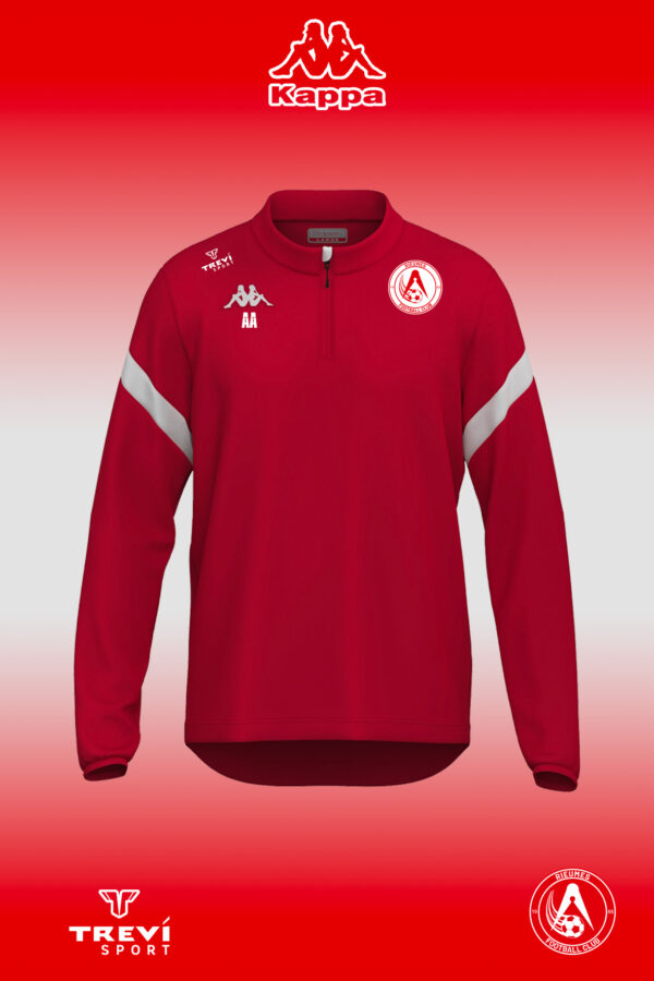 Sweat ZIP DOLVOLE Rouge Rieumes FC