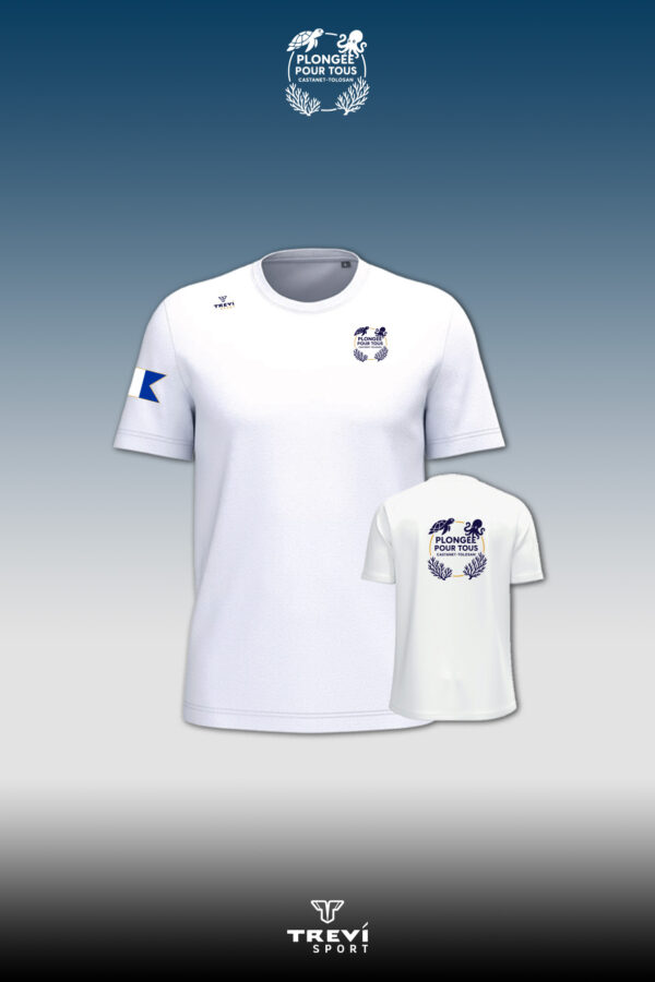 T-shirt Bio IC Blanc PPT - 25/26