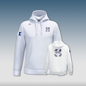 Sweat-shirt zippé capuche Blanc PPT - 25/26