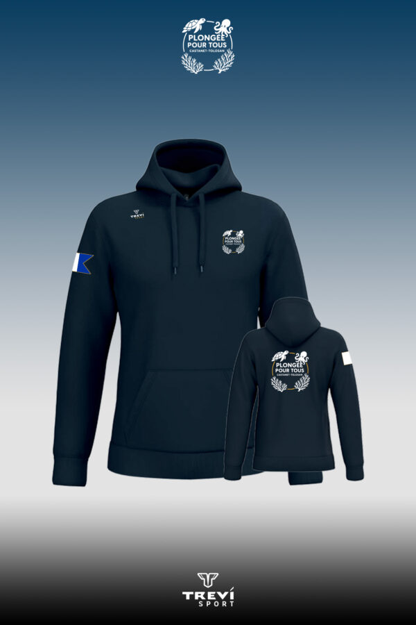 Sweat-shirt capuche Marine PPT - 25/26