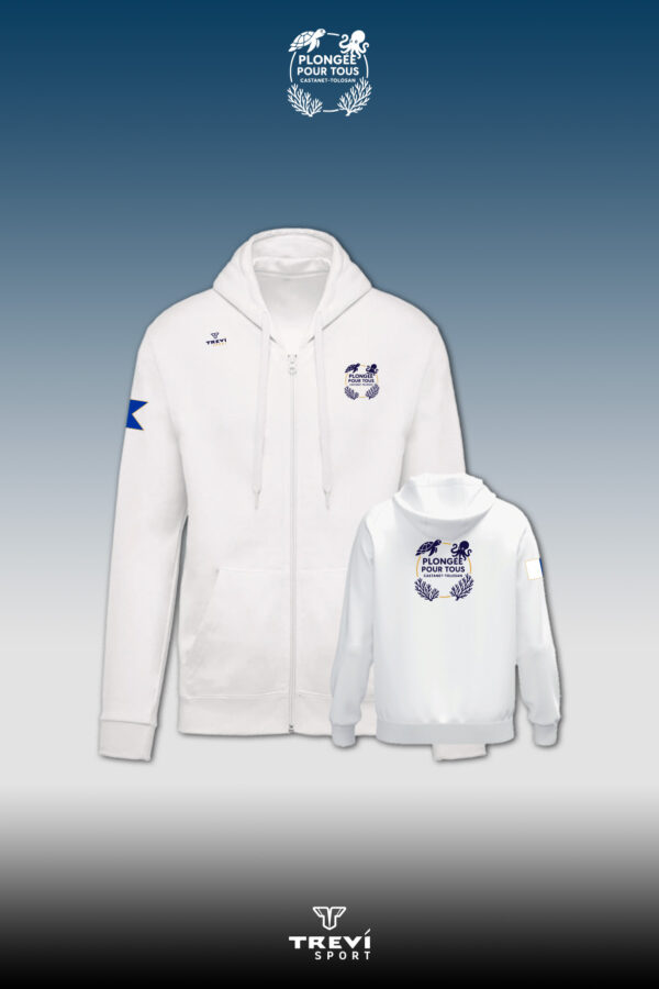 Sweat-shirt capuche Blanc PPT - 25/26
