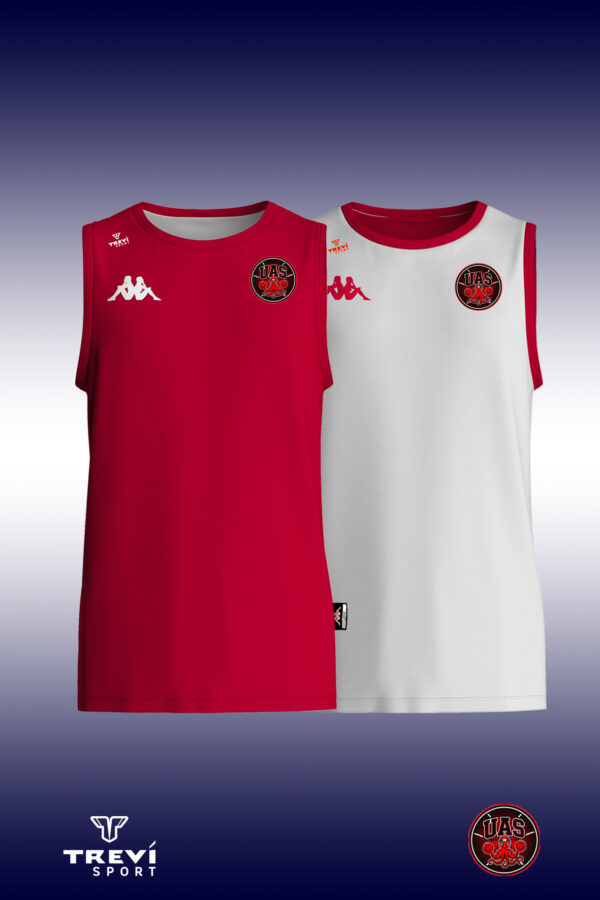 Maillot Reversible Rouge/Blanc - UAS BASKET