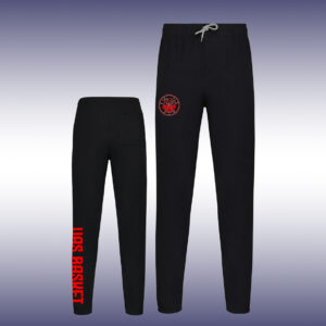 Pantalon coton fin noir - UAS BASKET