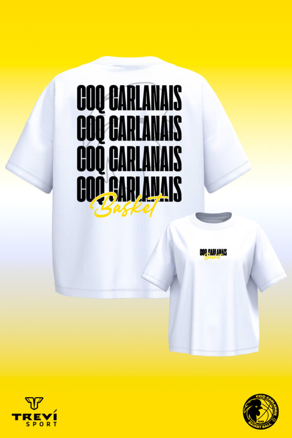 T-shirt oversize Blanc CCBB - Femme