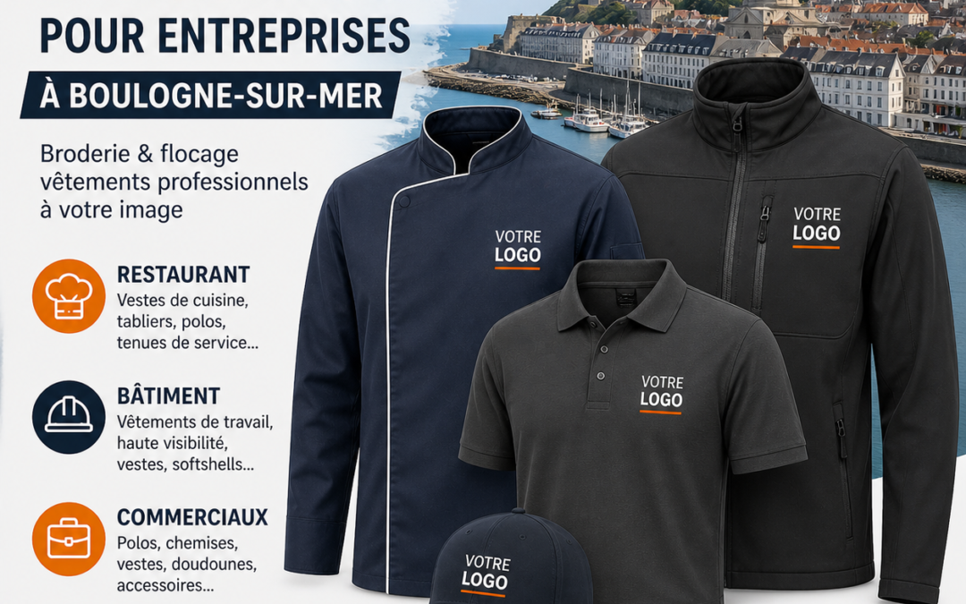 Vêtements professionnels personnalisés à Boulogne-sur-Mer : restauration, BTP et équipes commerciales