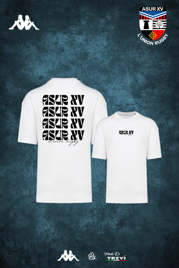 T-shirt oversize Blanc Homme - ASUR XV 25/26