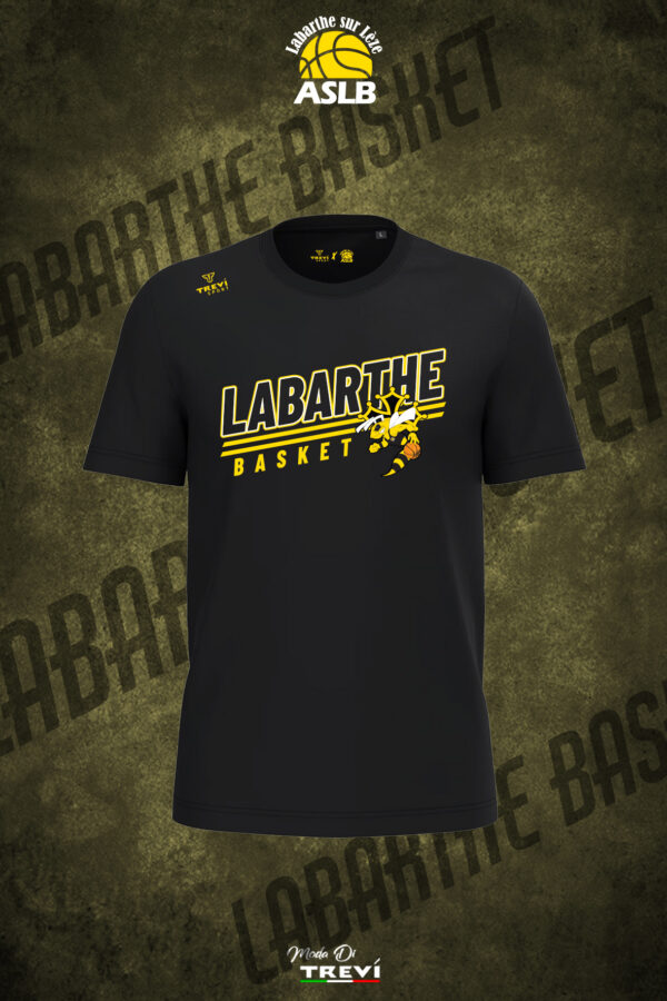 Tshirt coton bio Noir ASLB - 26/27